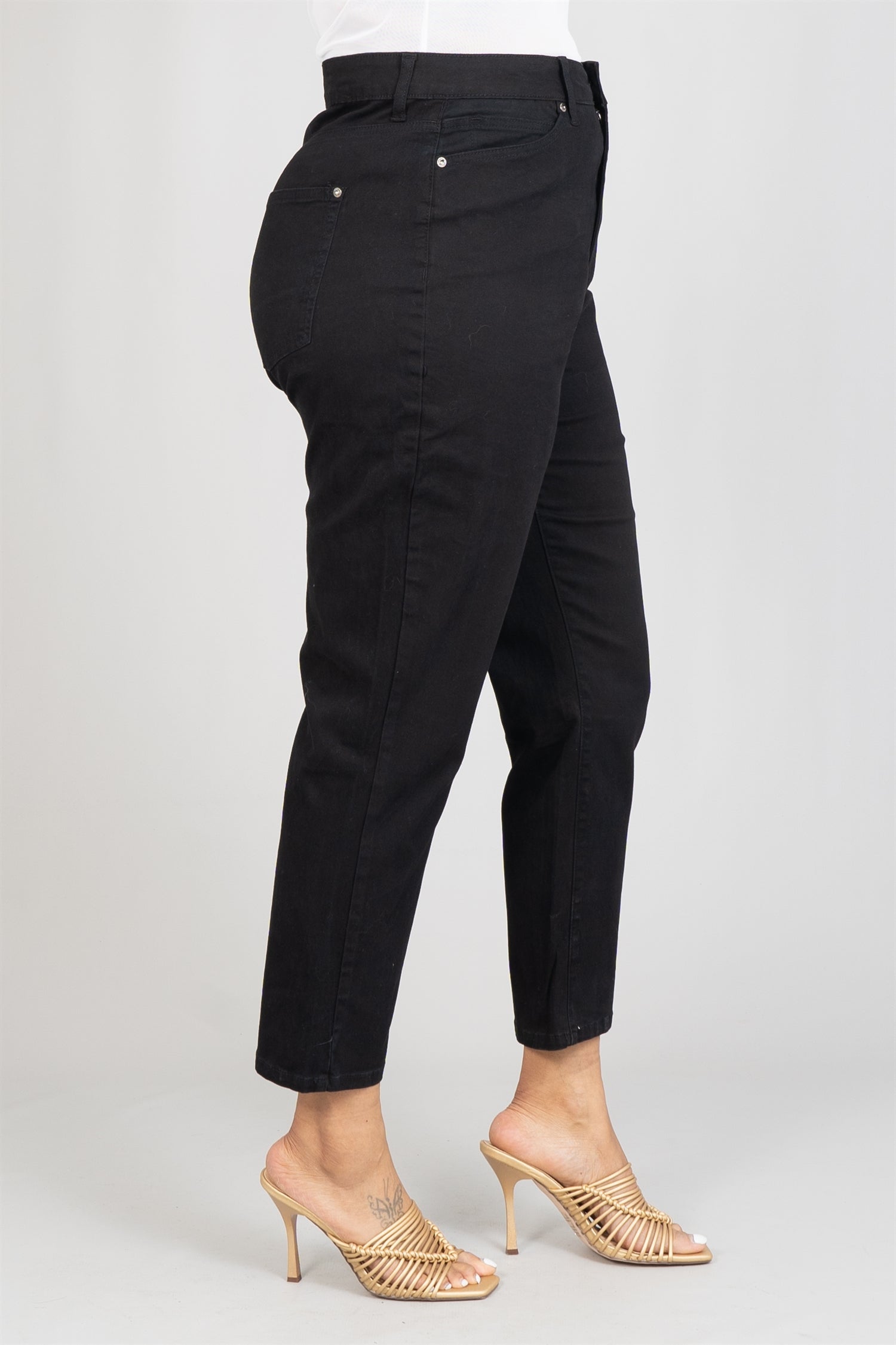 Copperflash CW0698 Straight Leg Denim PlusSize Pant