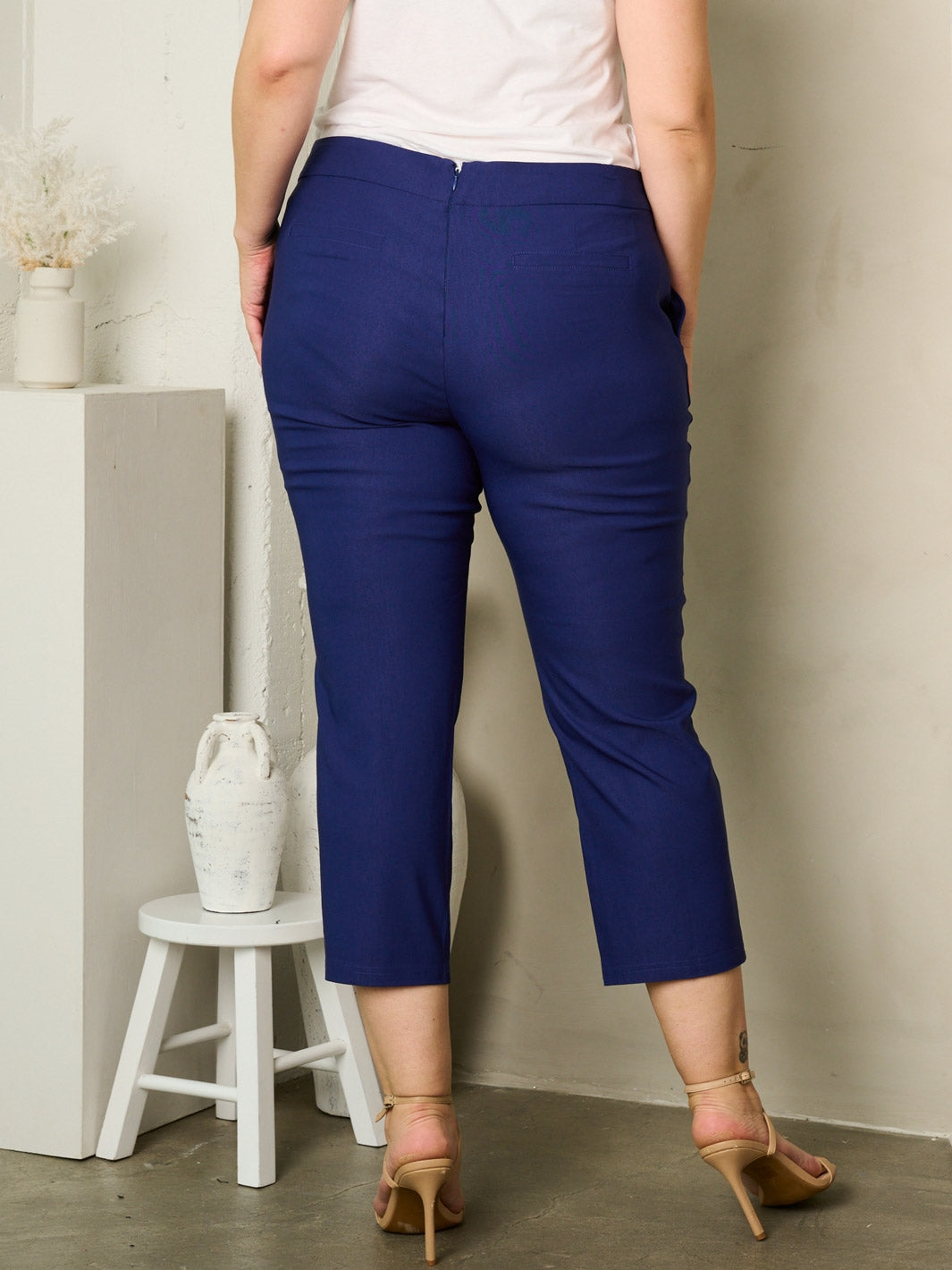 DAZZ D35784P Stretch PlusSize Capri Pant