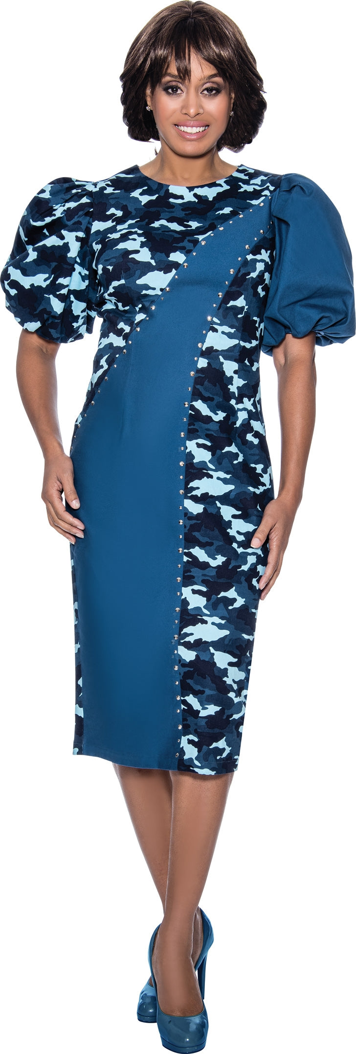 Devine Sport 63381 Camo Denim Dress