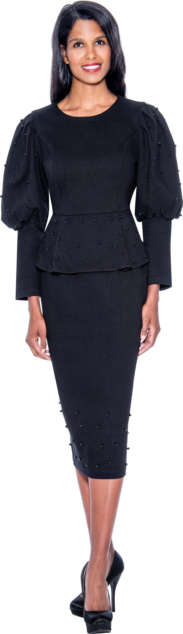 Devine Sport 63682 Peplum Denim 2pc Skirt Set