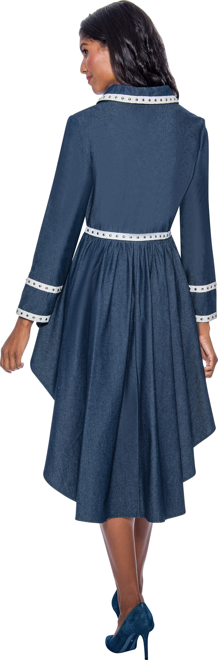 Devine Sport 63772 High-low Denim 2pc Skirt Set