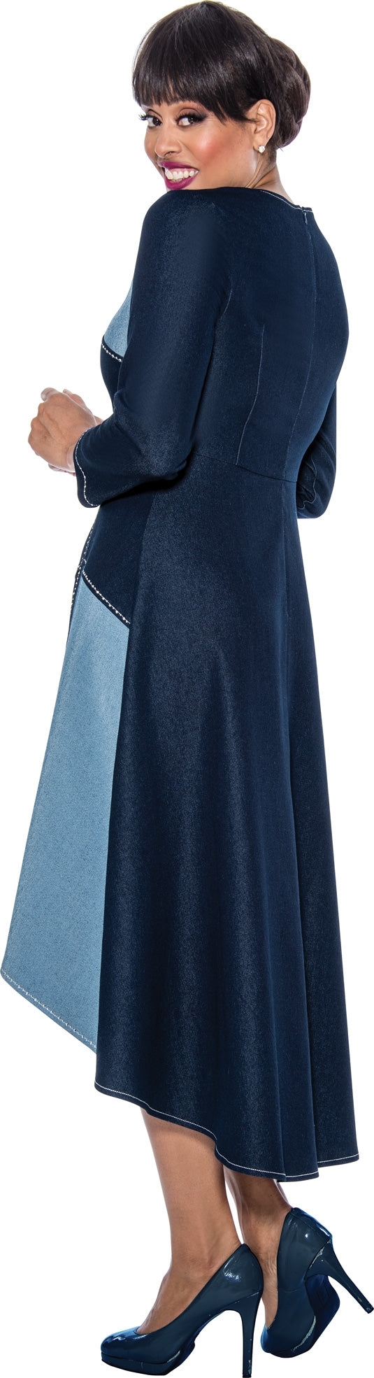 Devine Sport 63961 Two-tone Denim Dress