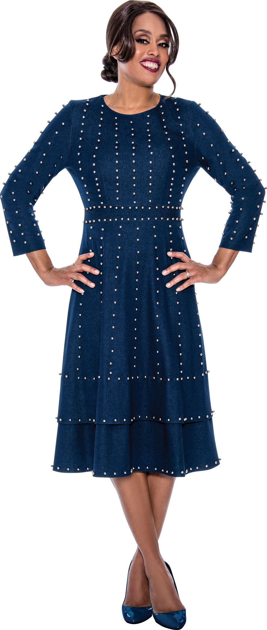 Devine Sport 64021 Stud Denim Dress