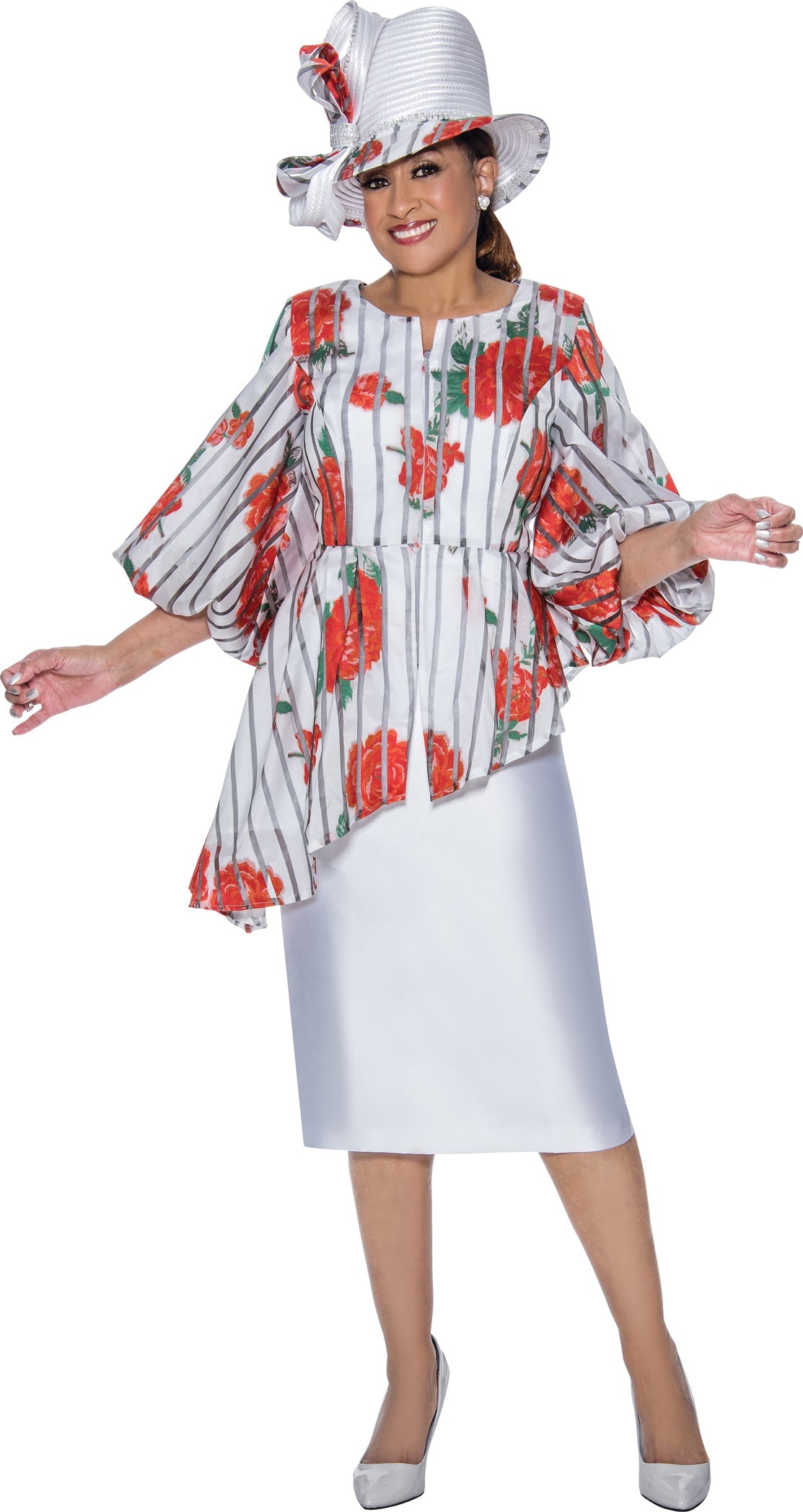 Dorinda Clark Cole 4422W PlusSize 2pc Skirt Set