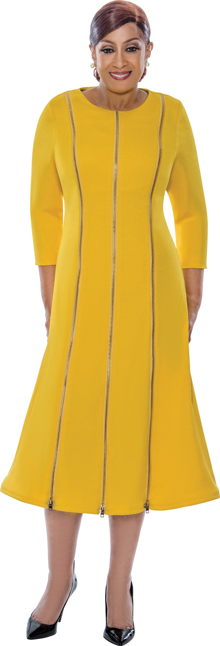 Dorinda Clark Cole 4961 Two-panel Zipper Dress