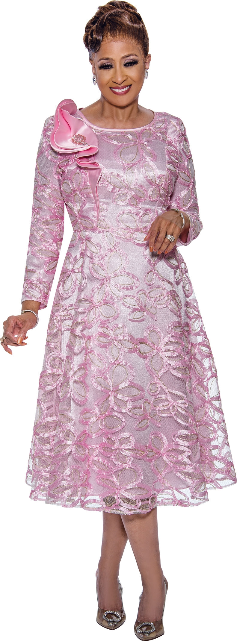 Dorinda Clark Cole 5271W PlusSize Soutache Dress