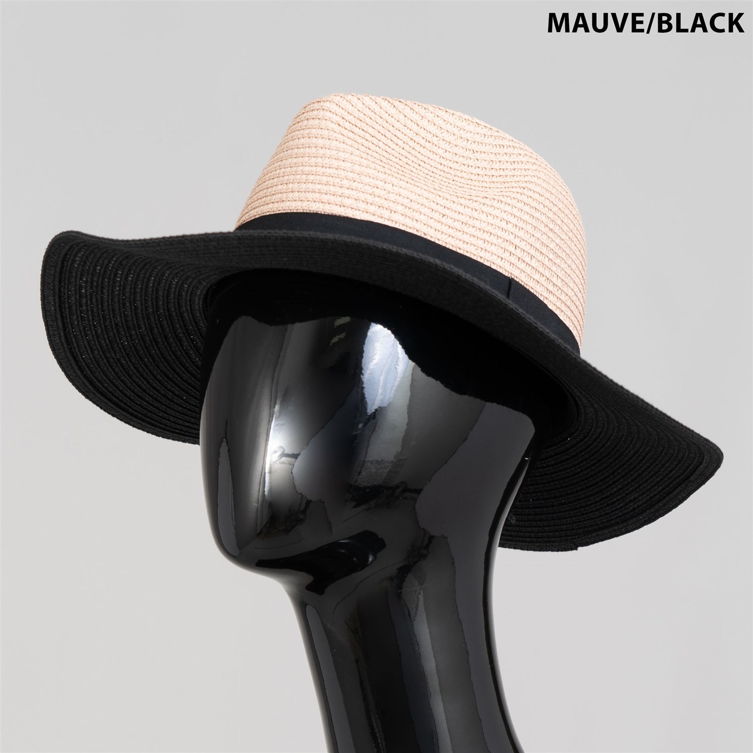 Fashion Hat 231687 Colorblock Straw Fedora Hat