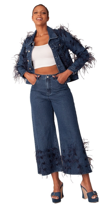 For Her 82304 Denim Feather Pant