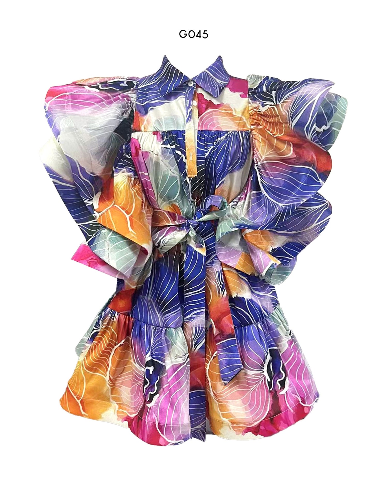 Highlight HD093P Print PlusSize Dress