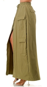 Highlight HS433X Cargo Maxi PlusSize Skirt