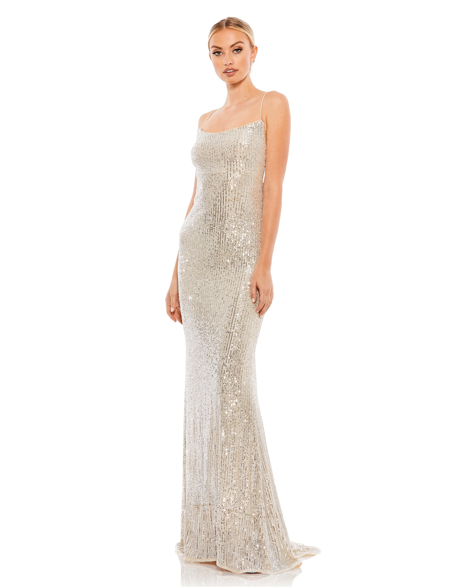 Ieena for Mac Duggal 26269 Strap-back Sequin Dress