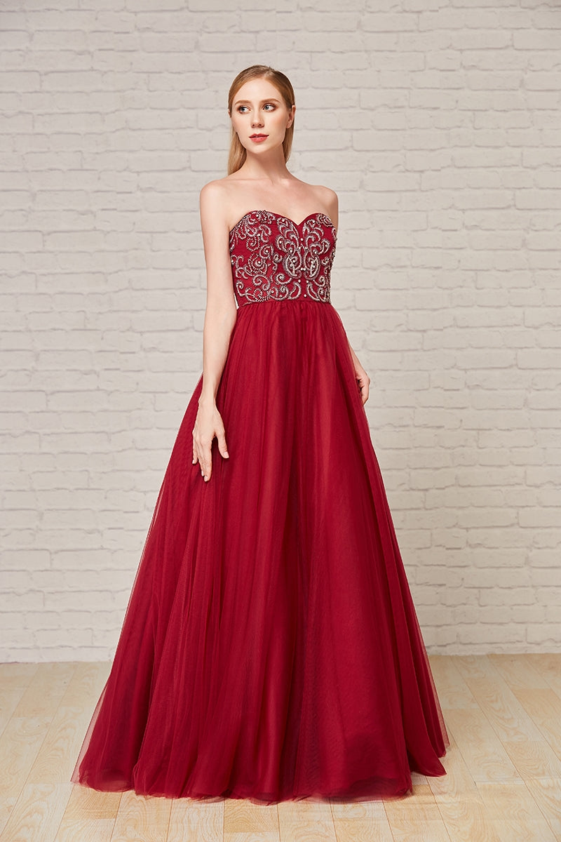 Jadore Evening J18030 Tulle Skirt Sweetheart Dress