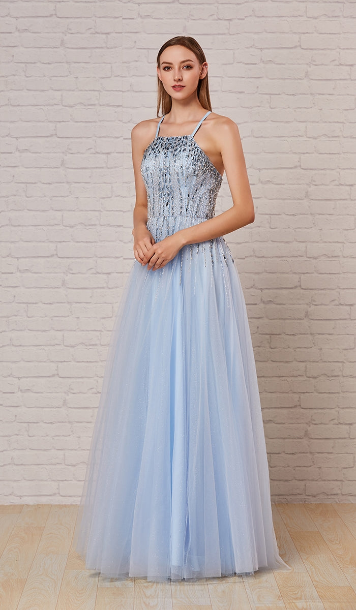 Jadore Evening J18035 Beaded Tulle Dress