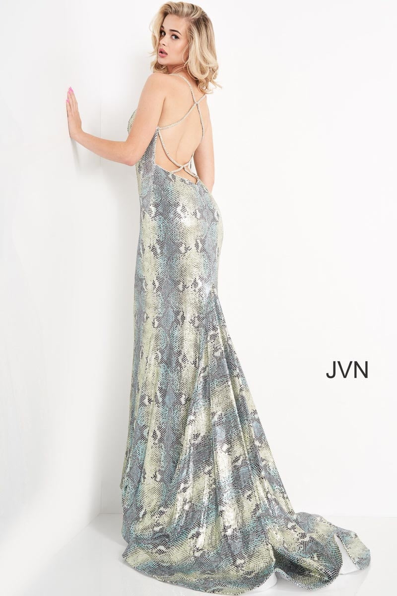 JVN by Jovani JVN05800 Metallic Dress