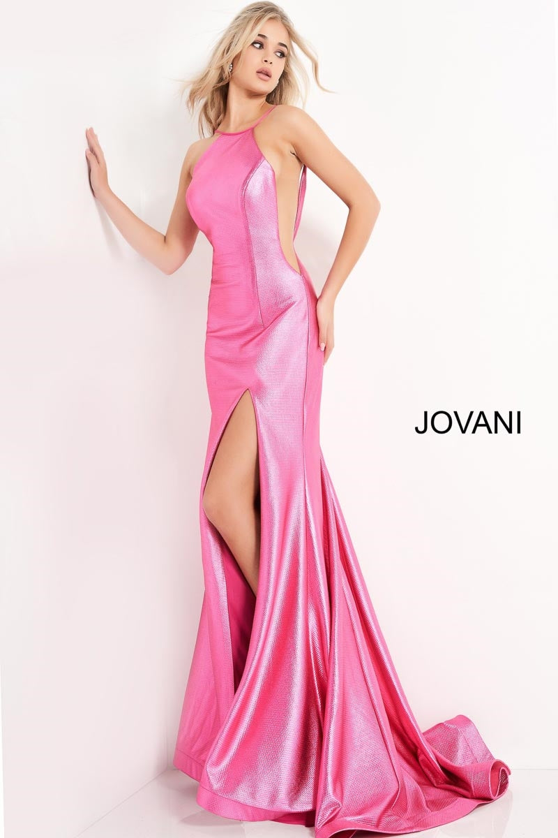 JVN by Jovani JVN06525 Halter Neck Dress