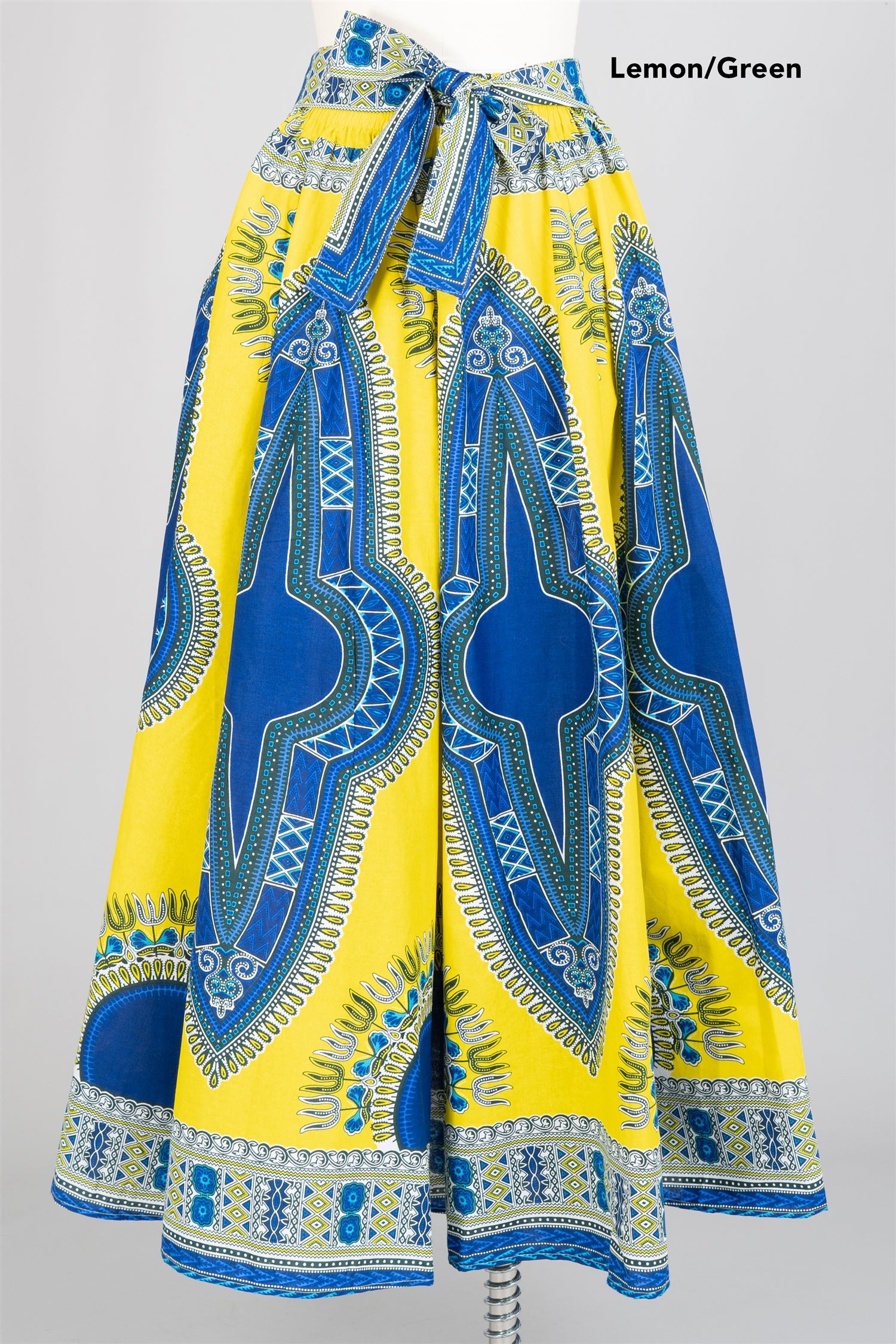 KaraChic 7001D Elastic Waist Dashiki Print Skirt    KaraChic 7001D Authentic African Dashiki Print Maxi Skirt