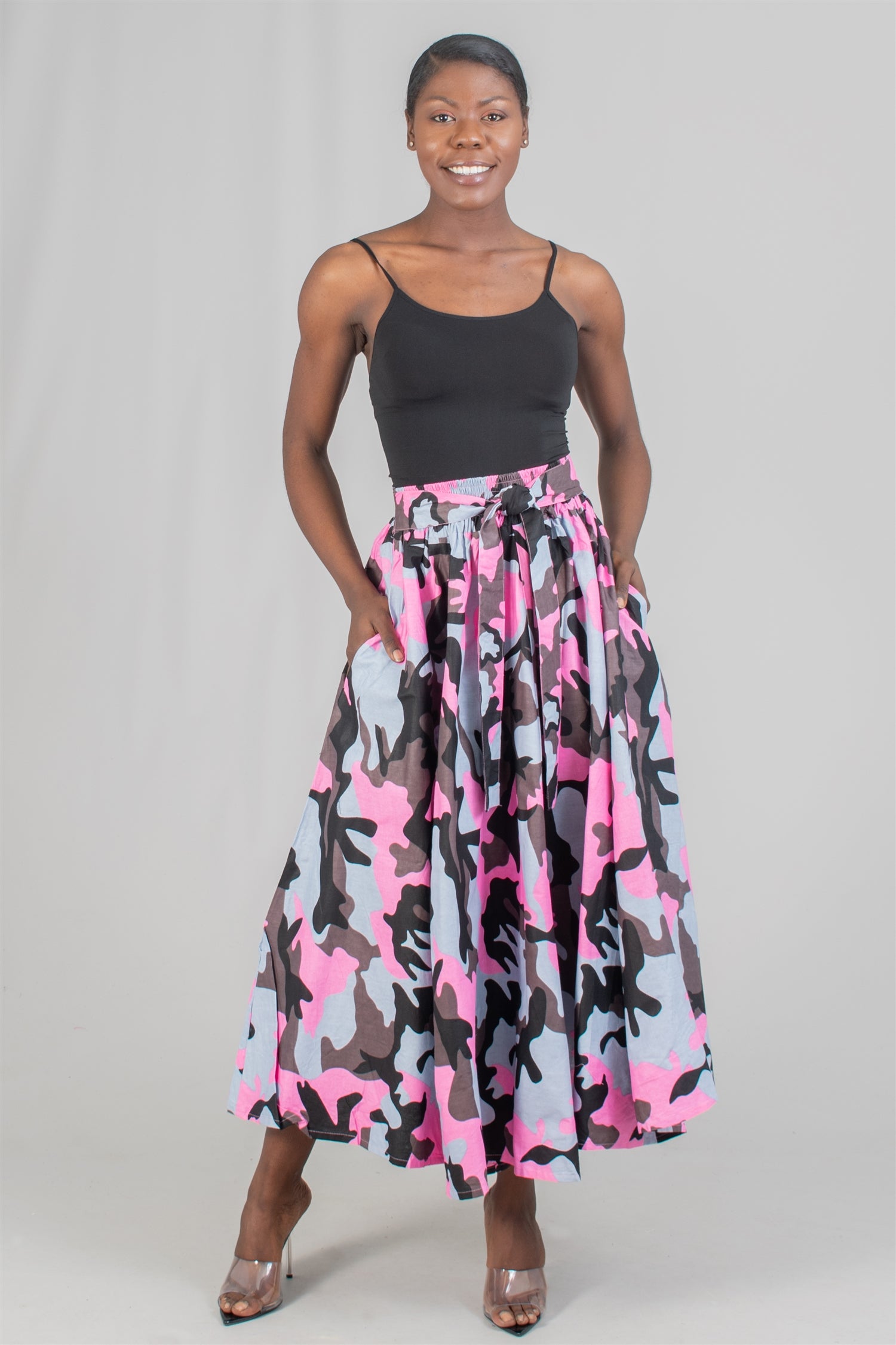 KaraChic 7003CM Camo Print Skirt