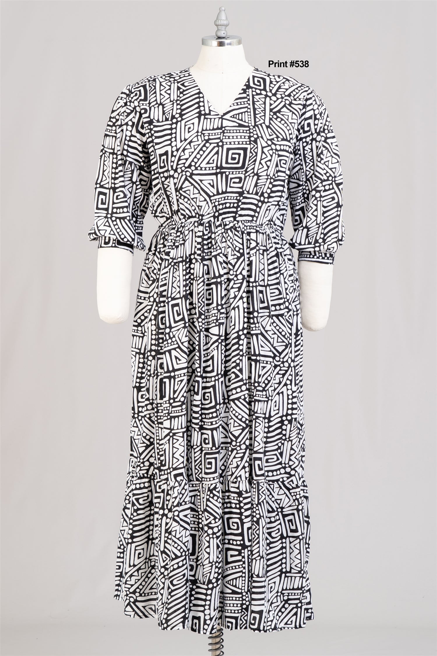 KaraChic 7674 Print Maxi Dress