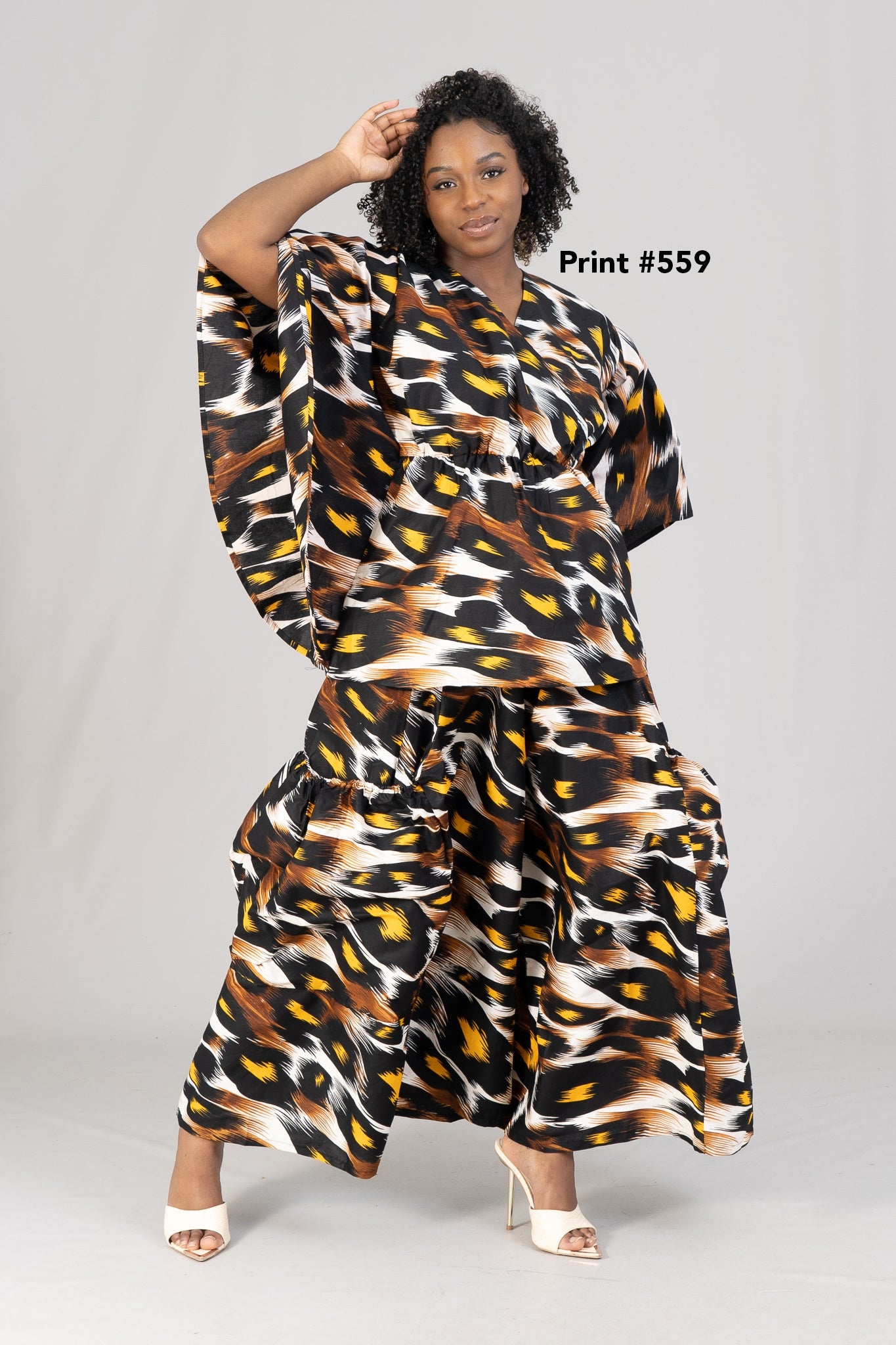 KaraChic 7684 Authentic African Print 2pc Pant Set