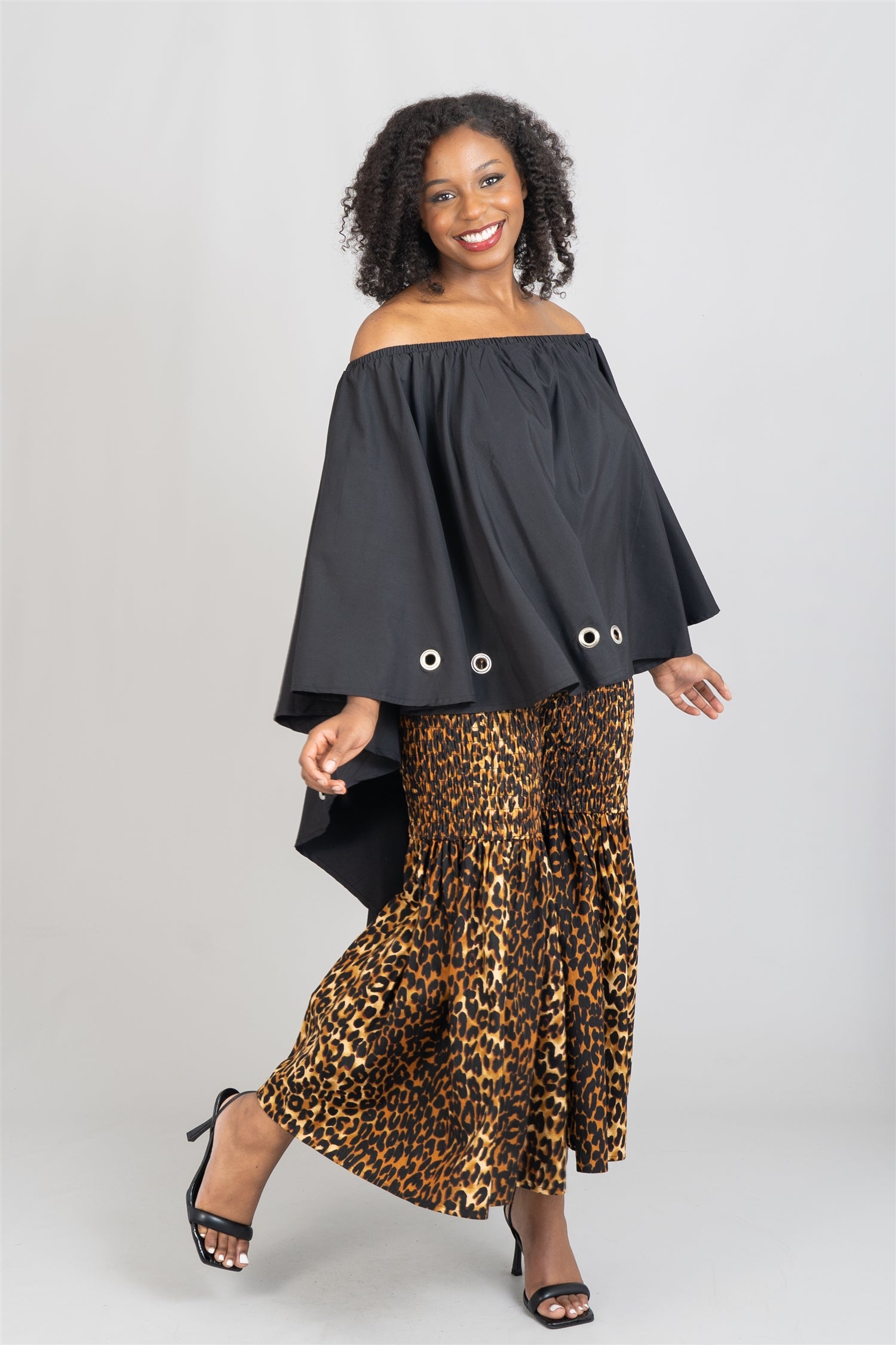 KaraChic 7751 Authentic African Print Smock Pant