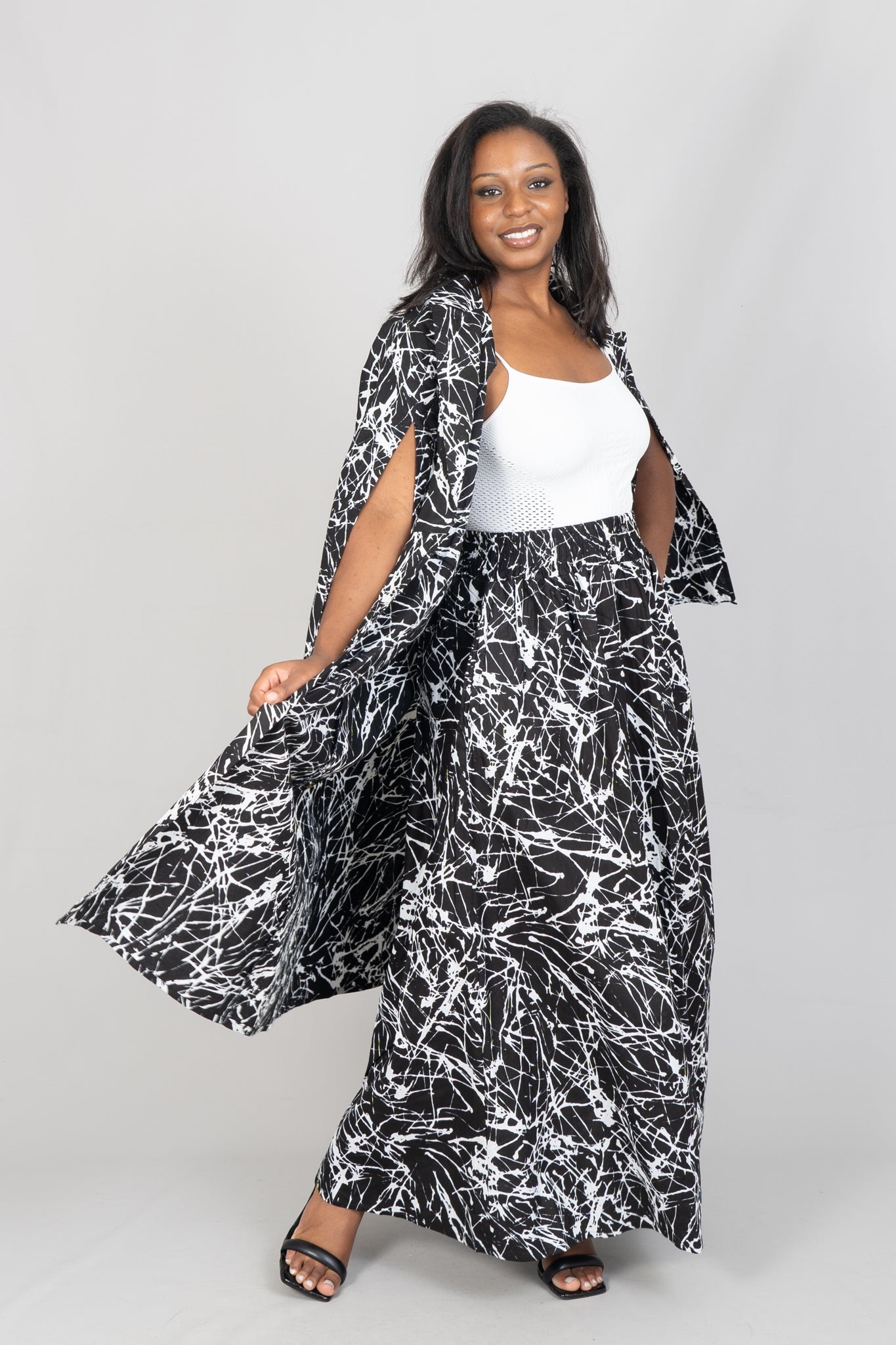 KaraChic 7785 Authentic African Print 2pc Skirt Set