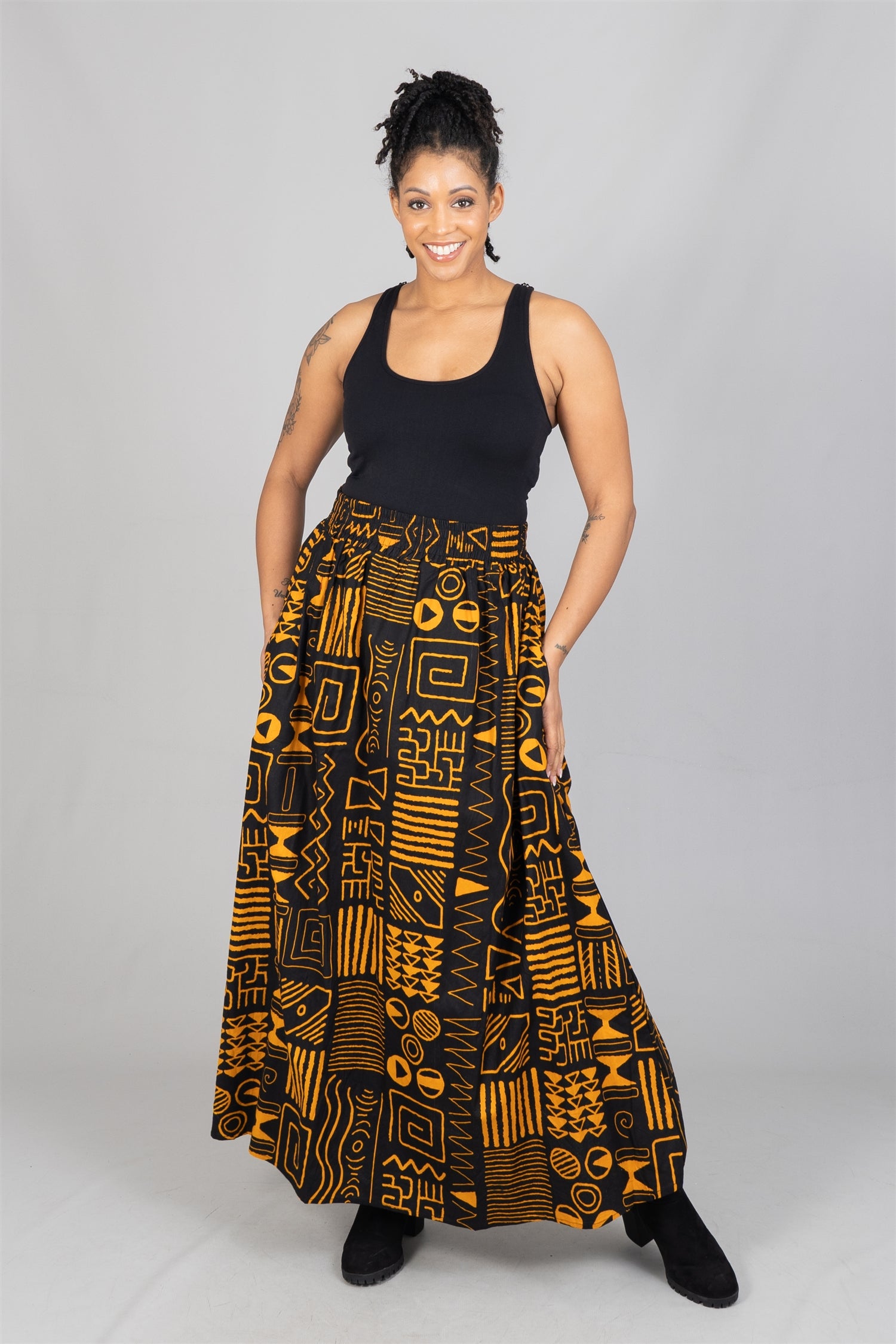 KaraChic 7785 Authentic African Print 2pc Skirt Set