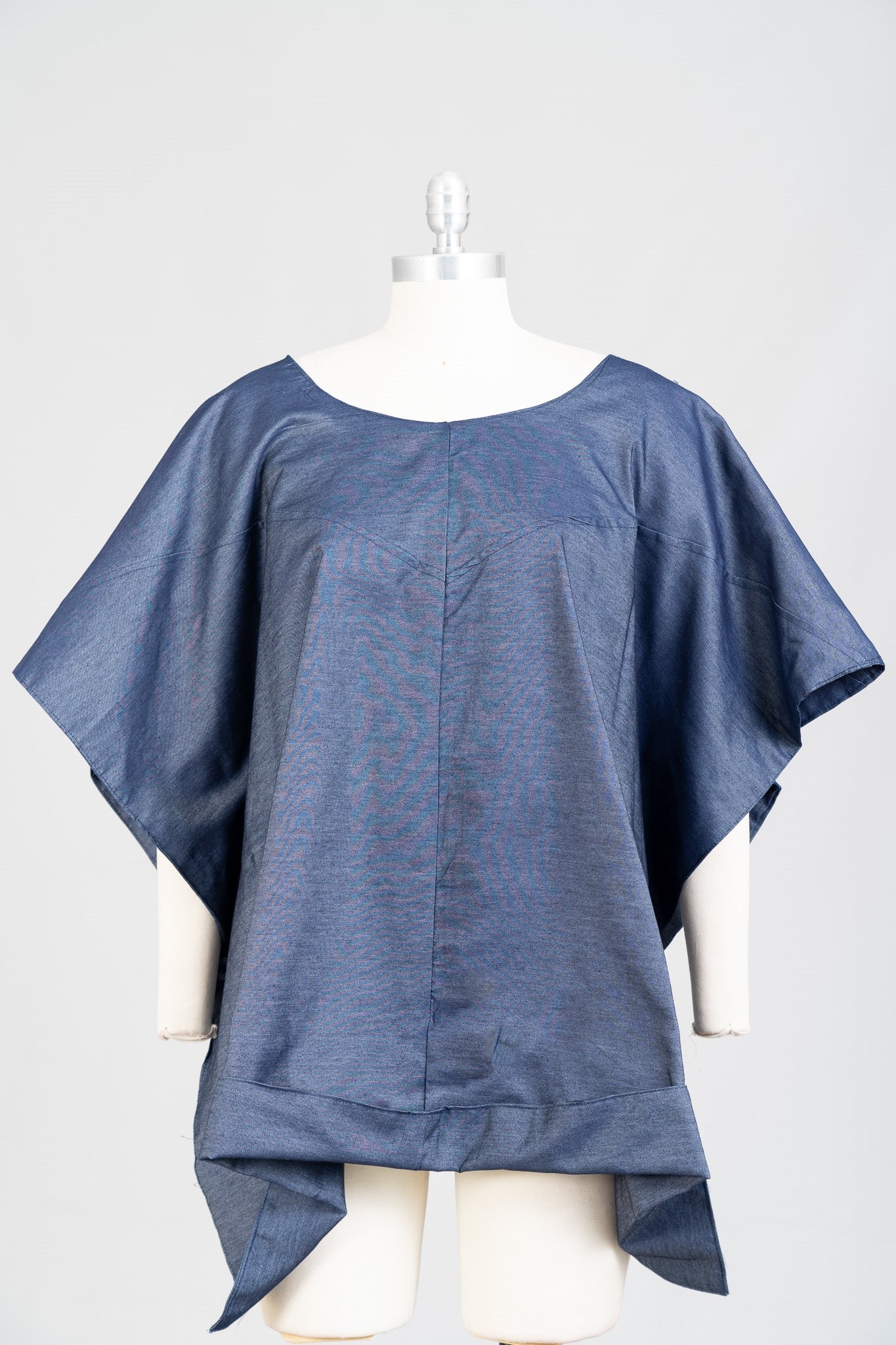 Kara Chic 7799T 2 Way Denim Top