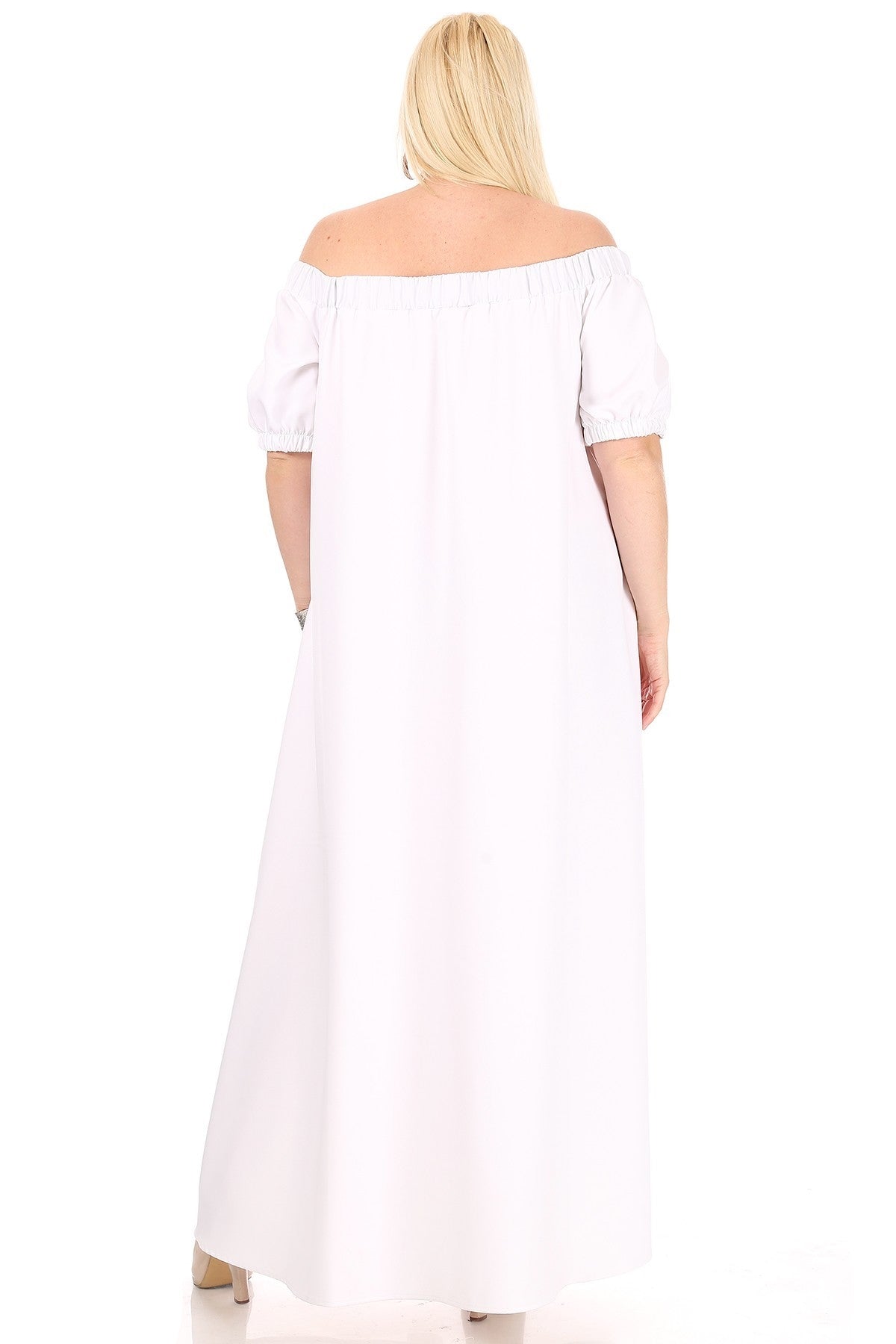 Karen T Designs 9103 Off-shoulder Maxi Dress