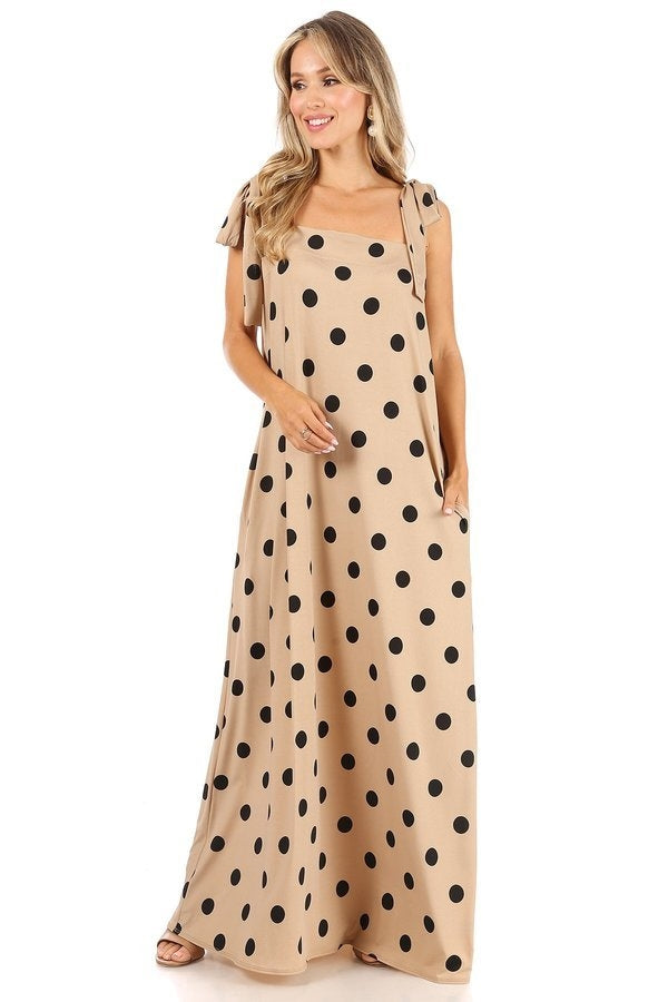 Karen T Designs 9122 Bow Strap Maxi Dress