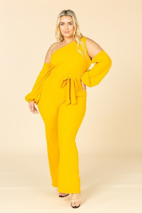 Karen T Designs 9146 Cold-shoulder Jumpsuit