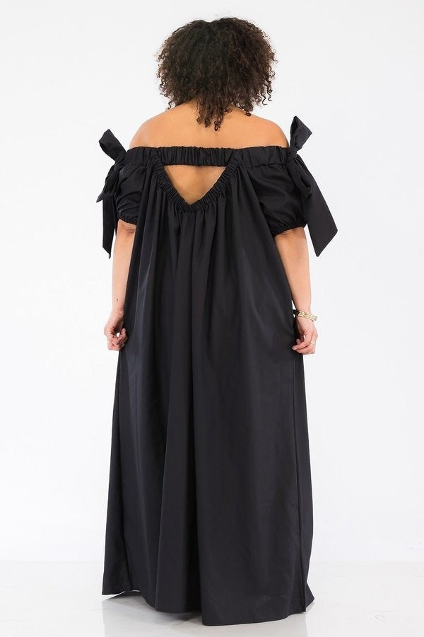 Karen T 9343 Off Shoulder Maxi Dress