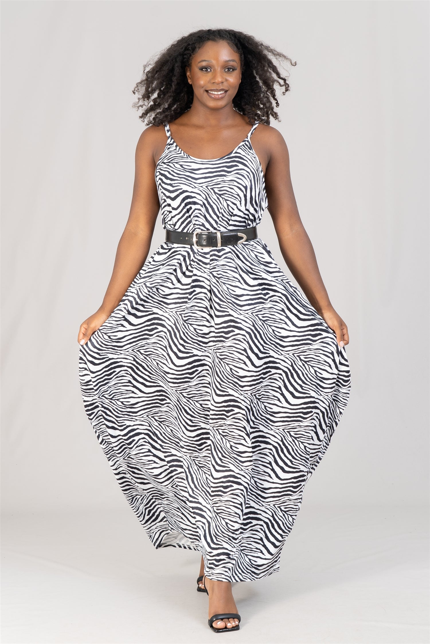 KaraChic CHH22049 Print Knit Maxi Dress