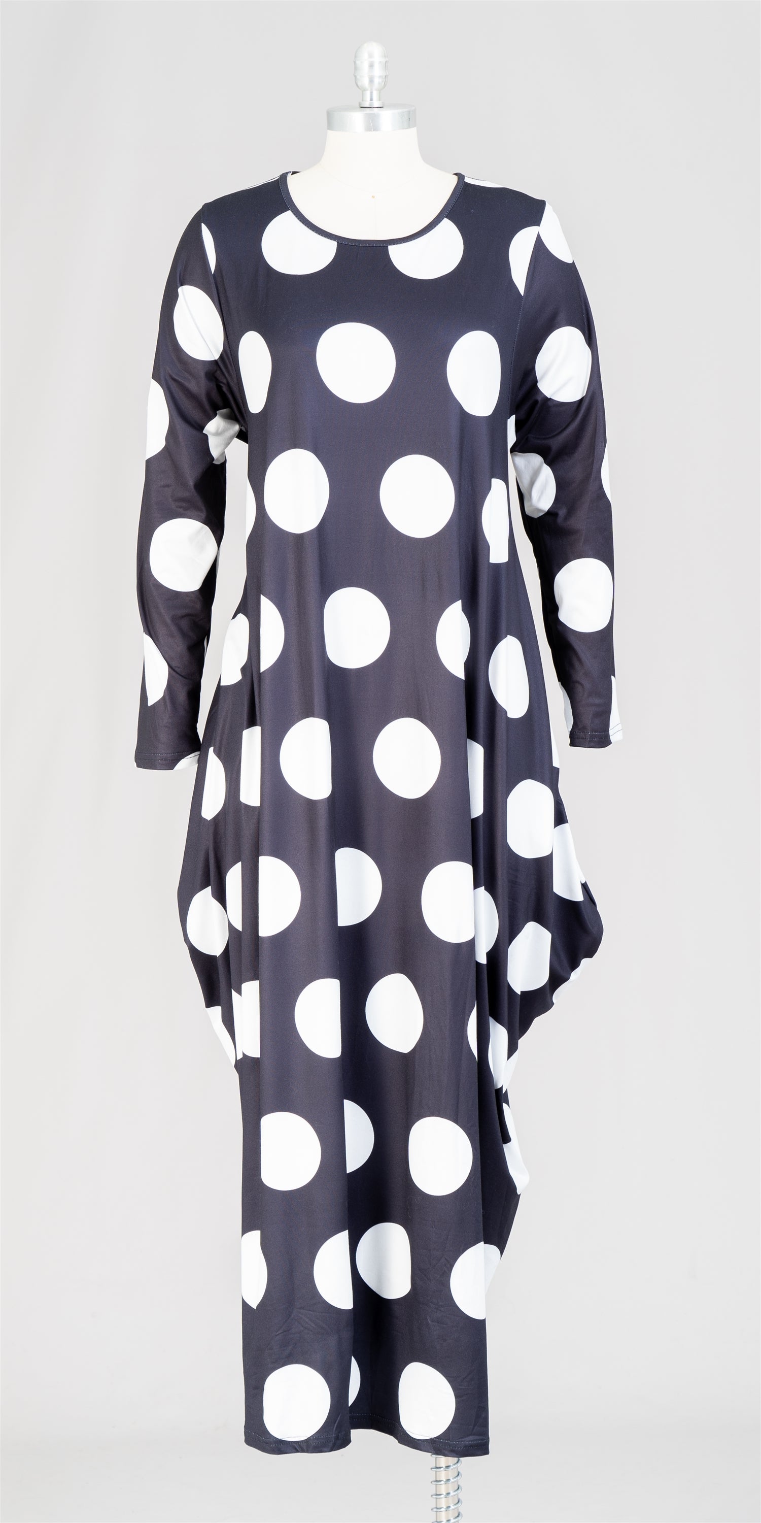 KaraChic CHH22083LS Print Knit Maxi Dress