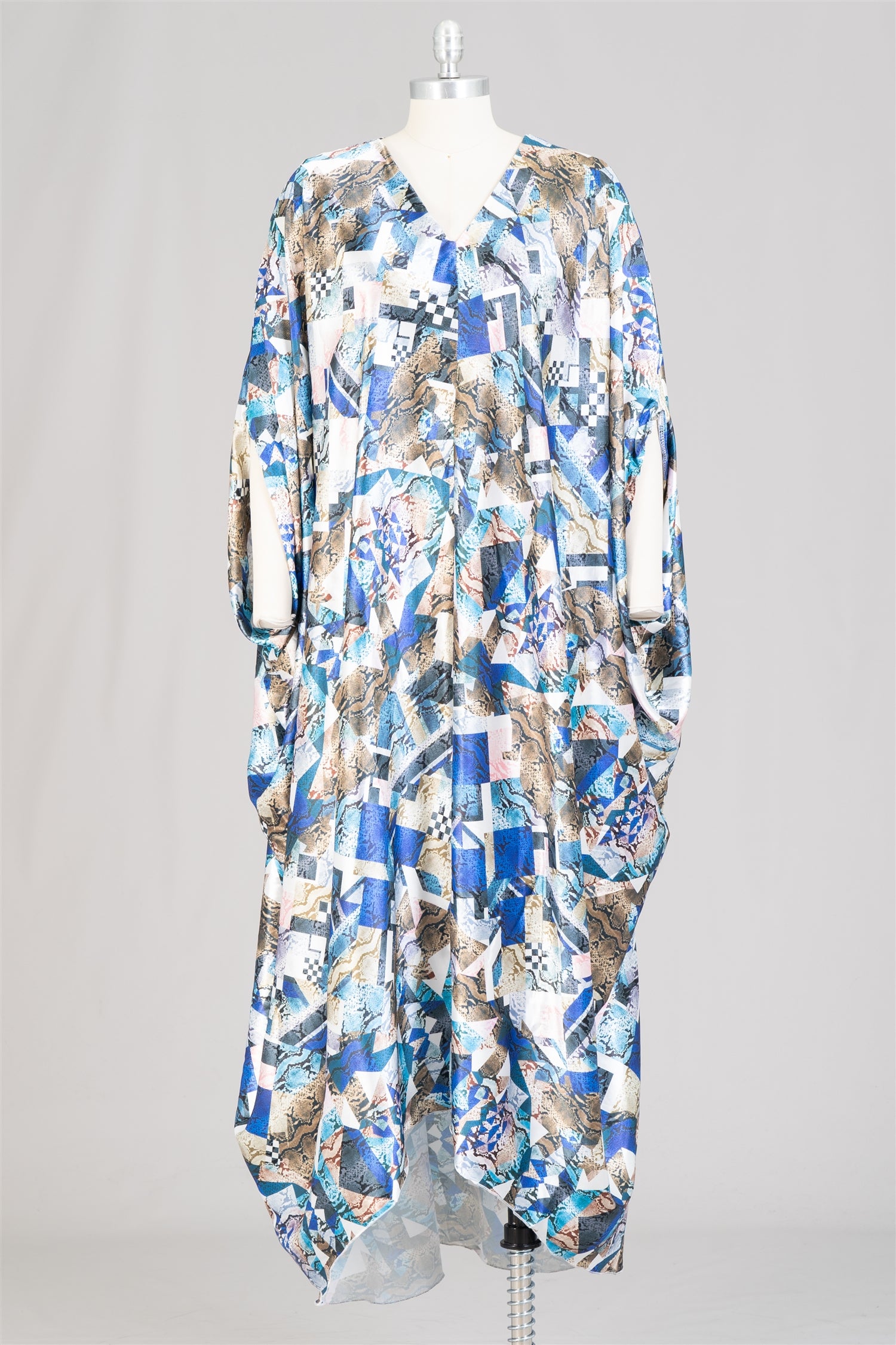 KaraChic CHH22097 High-low Print Kaftan