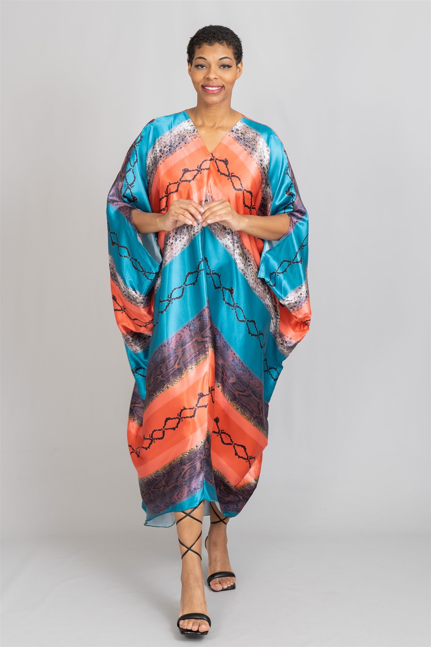 KaraChic CHH22100 High-low Print Kaftan