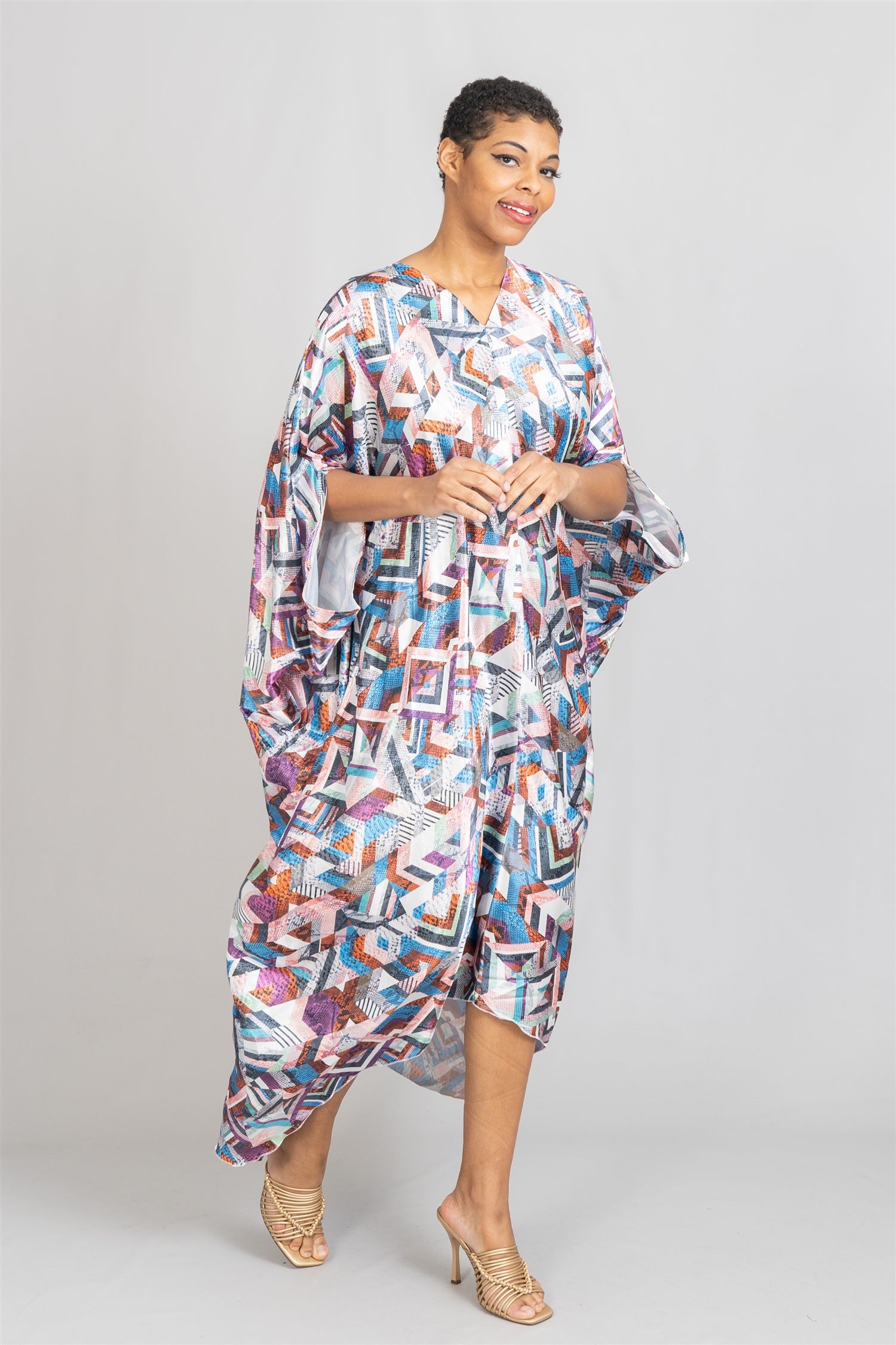 KaraChic CHH22101 High-low Print Kaftan