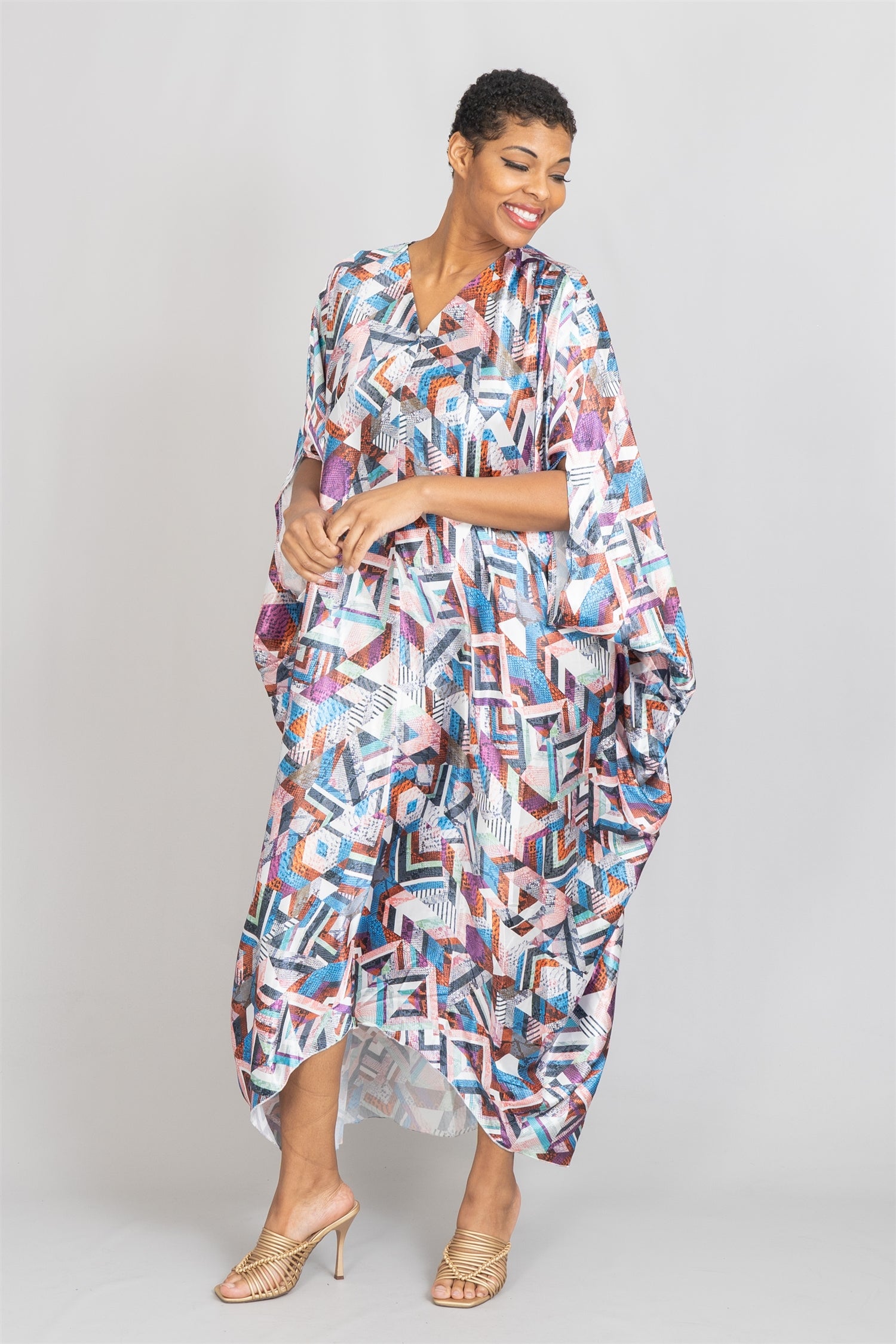 KaraChic CHH22101 High-low Print Kaftan