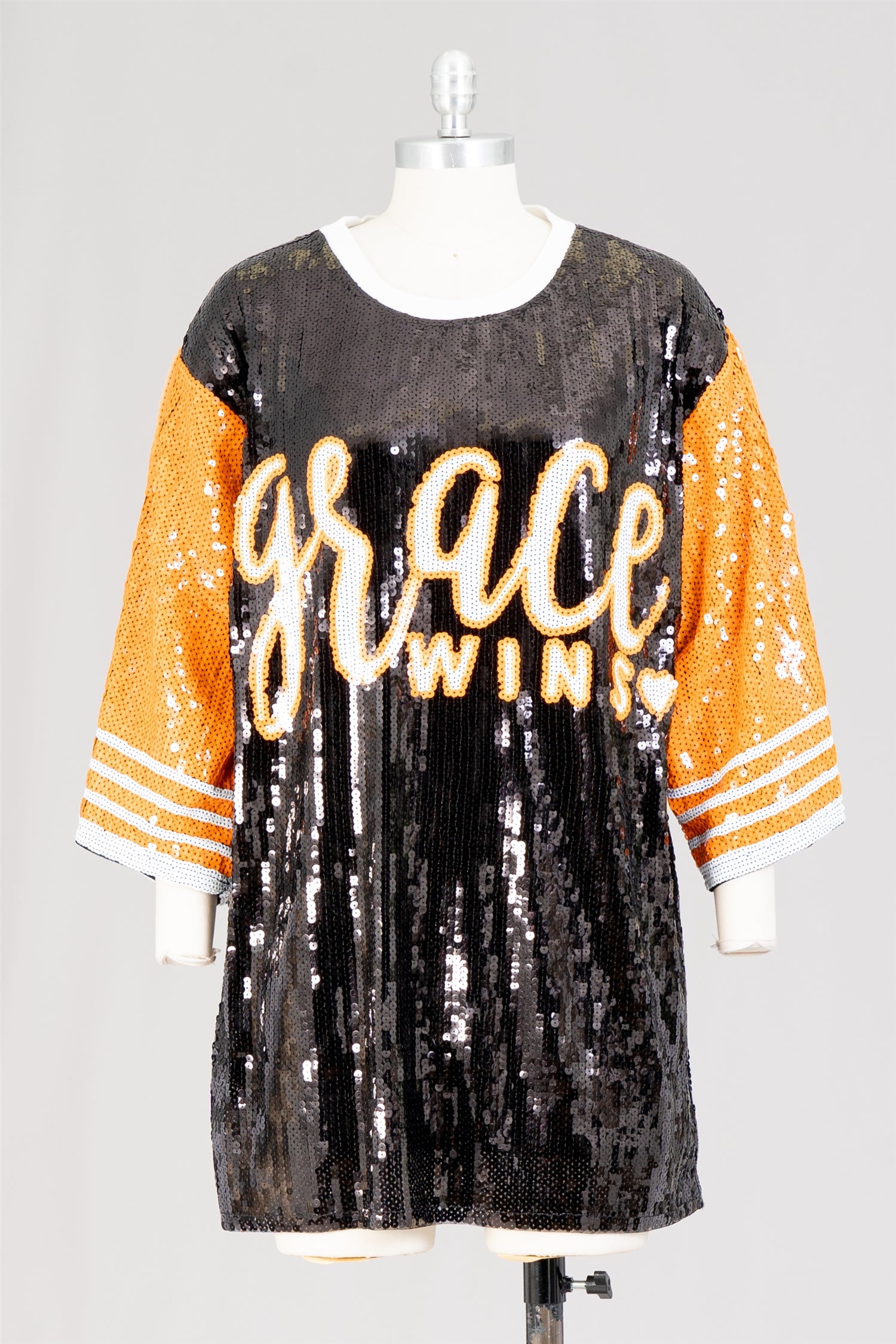 KaraChic CHH22103 Grace Wins Allover Sequin Tunic Top