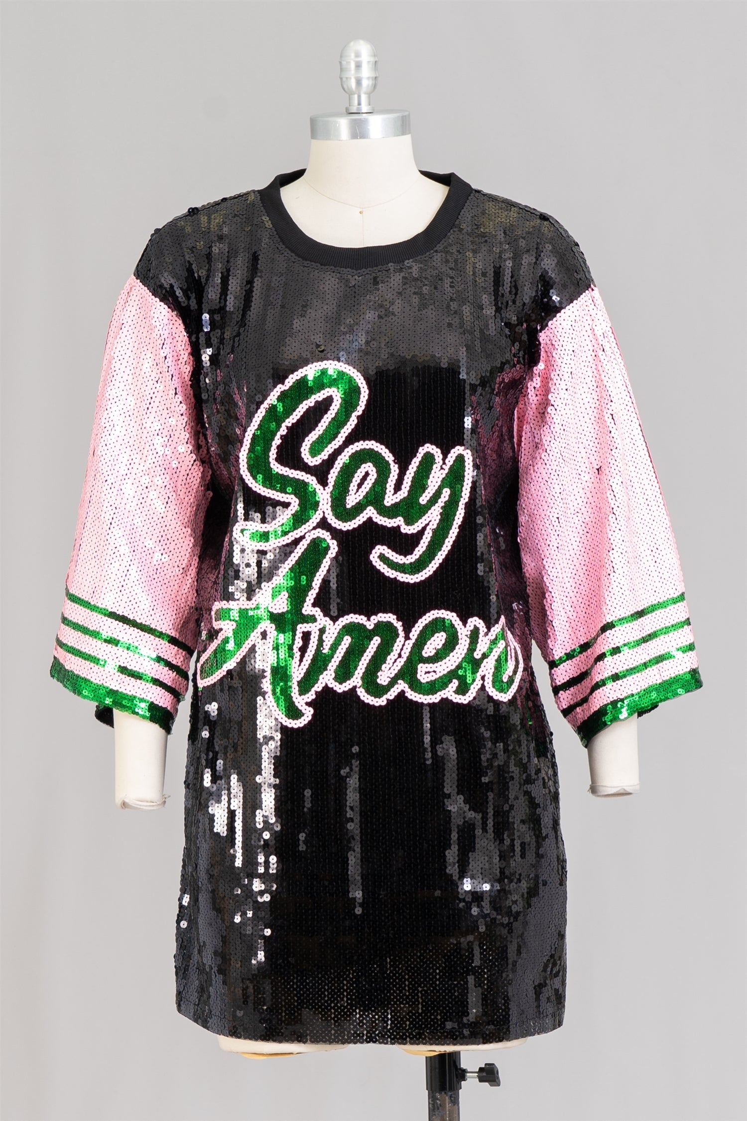 KaraChic CHH22104 Say Amen Allover Sequin Tunic Top