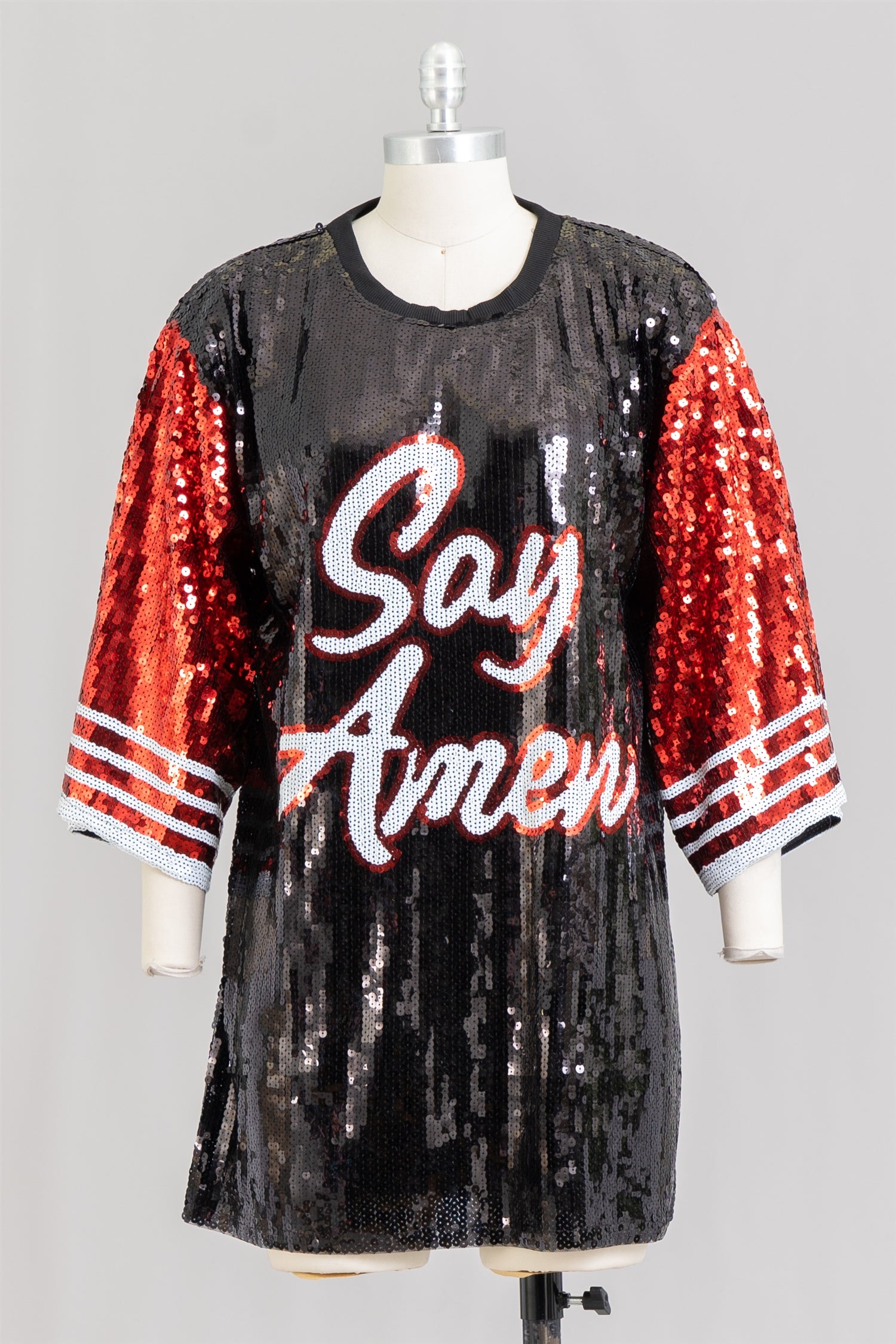 KaraChic CHH22104 Say Amen Allover Sequin Tunic Top