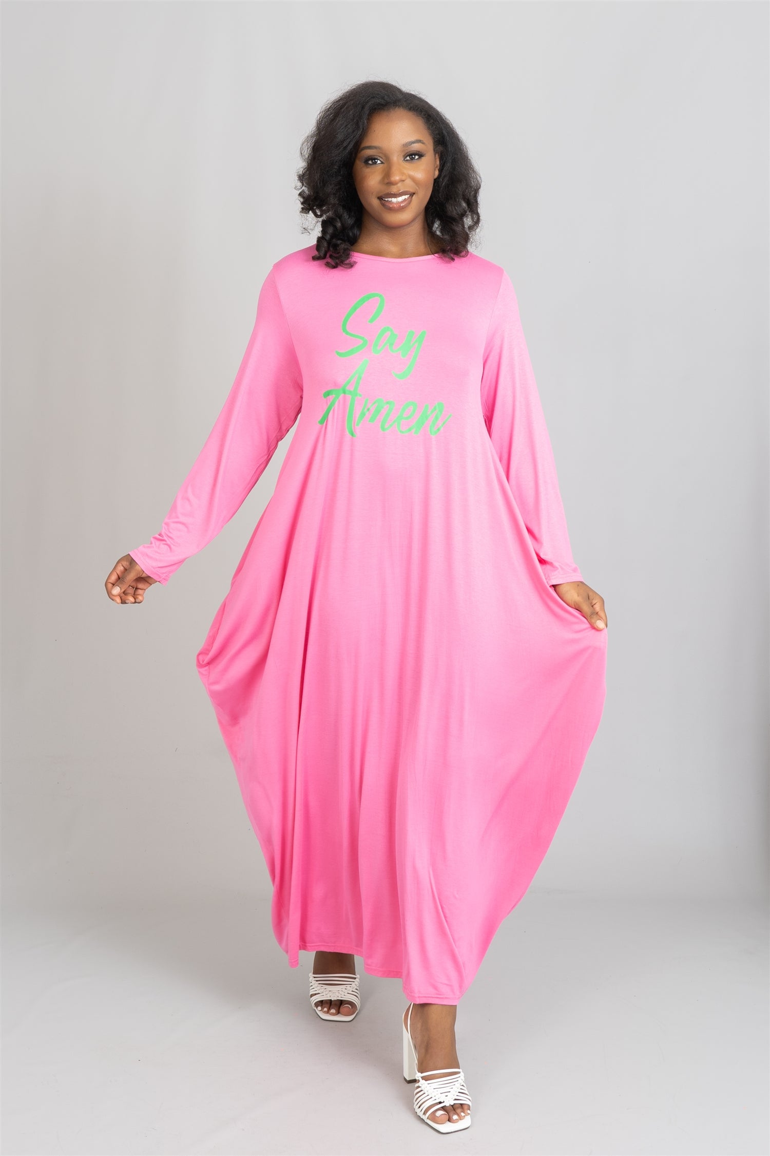 KaraChic CHH22115 Say Amen Knit Maxi Dress