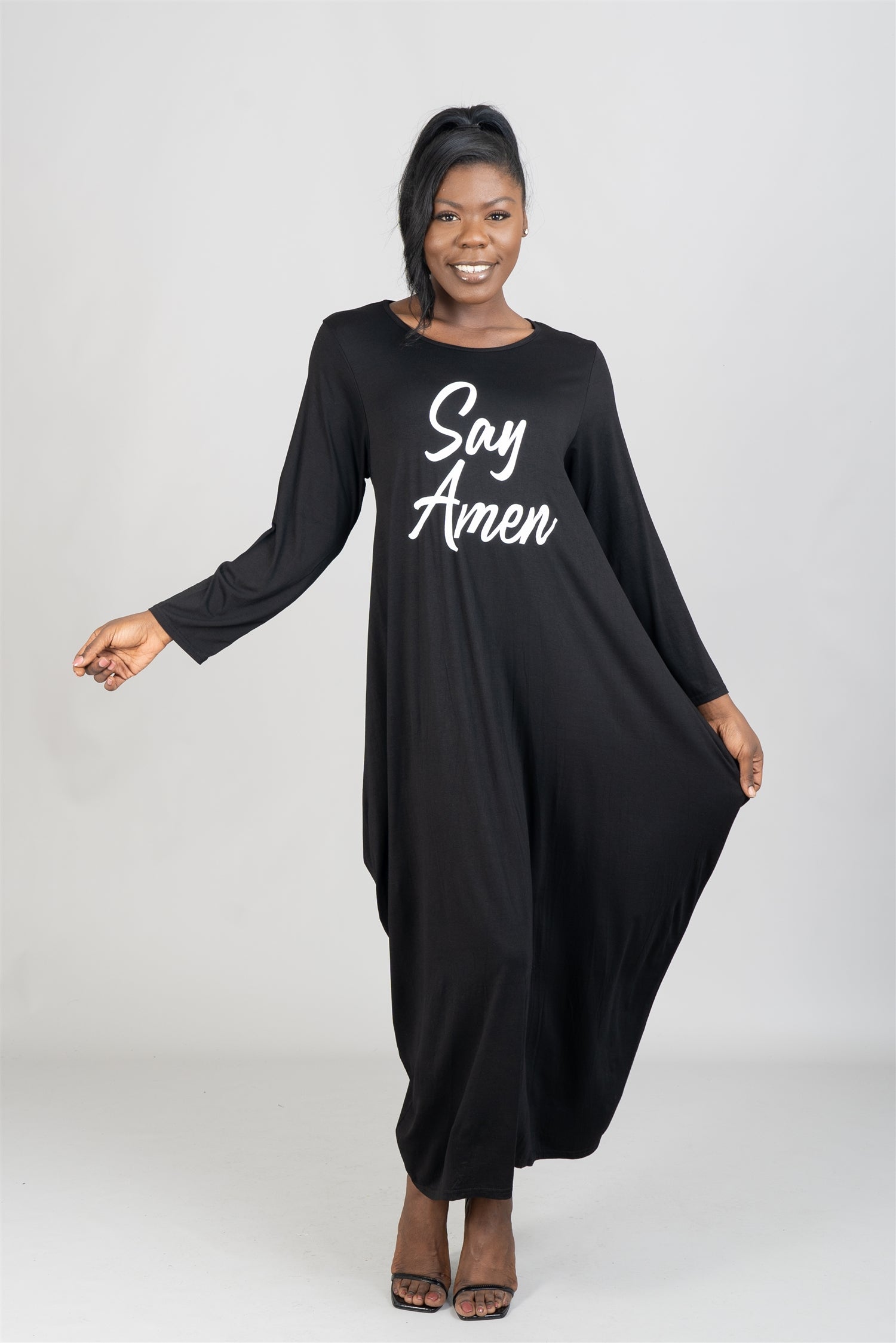 KaraChic CHH22115 Say Amen Knit Maxi Dress