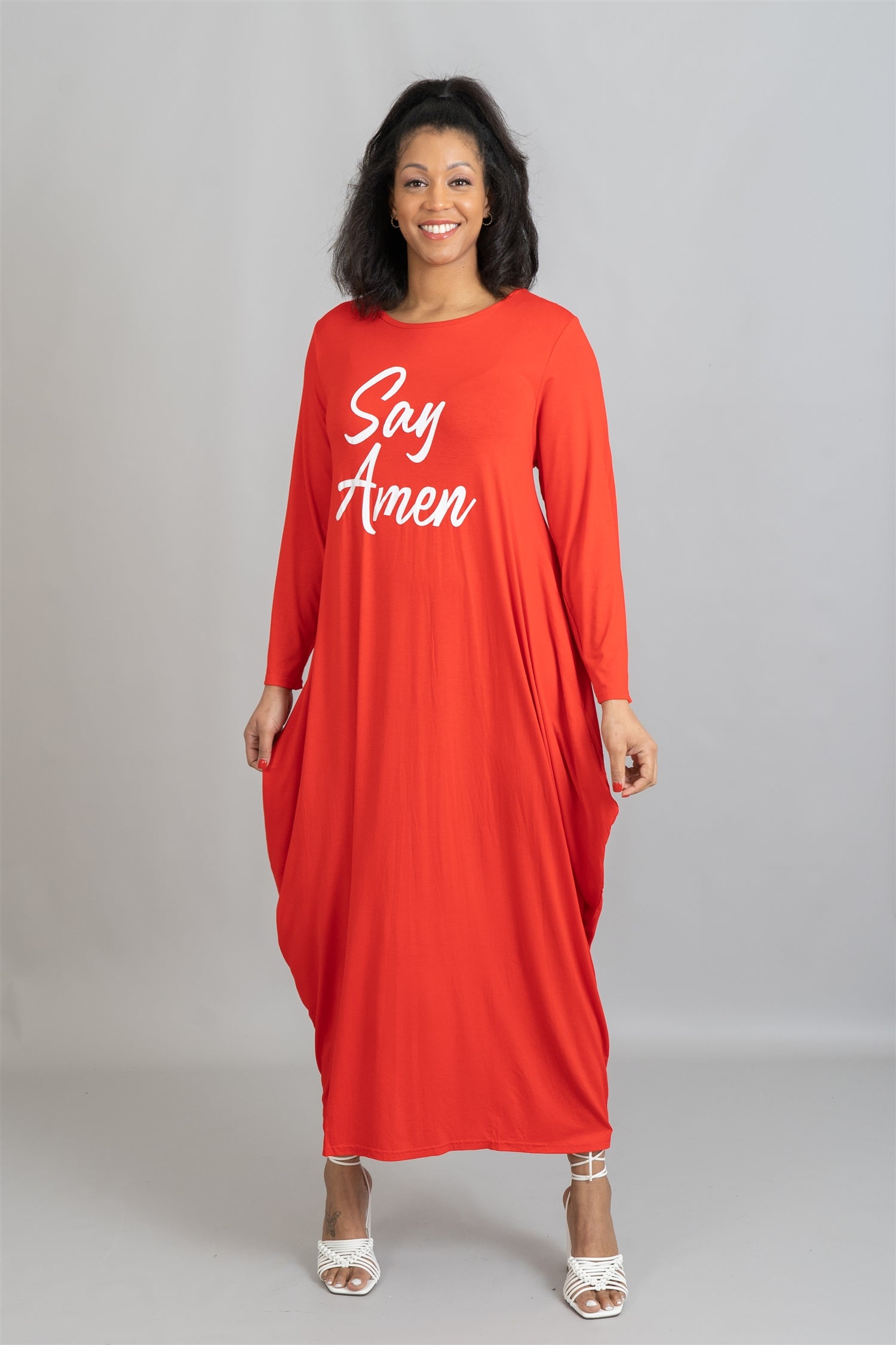 KaraChic CHH22115 Say Amen Knit Maxi Dress