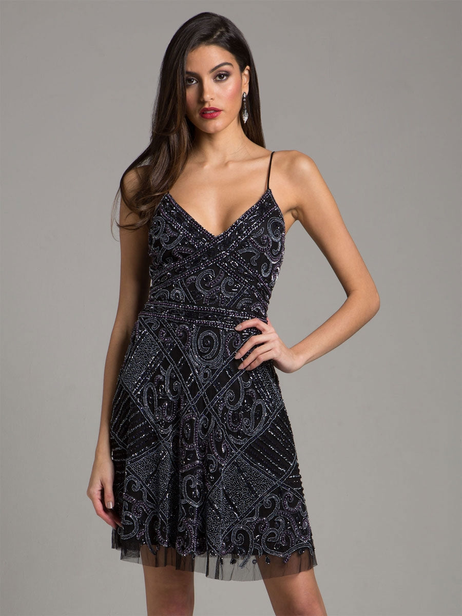 Lara 29989 Beaded A-line Dress