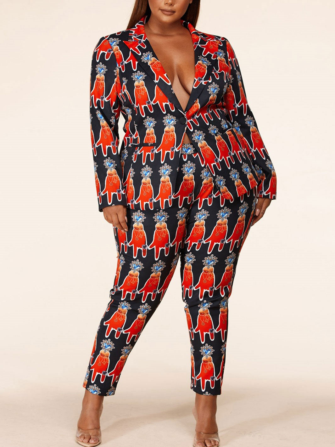 L'atiste by Amy PLTP4881M PlusSize 2pc Pant Set