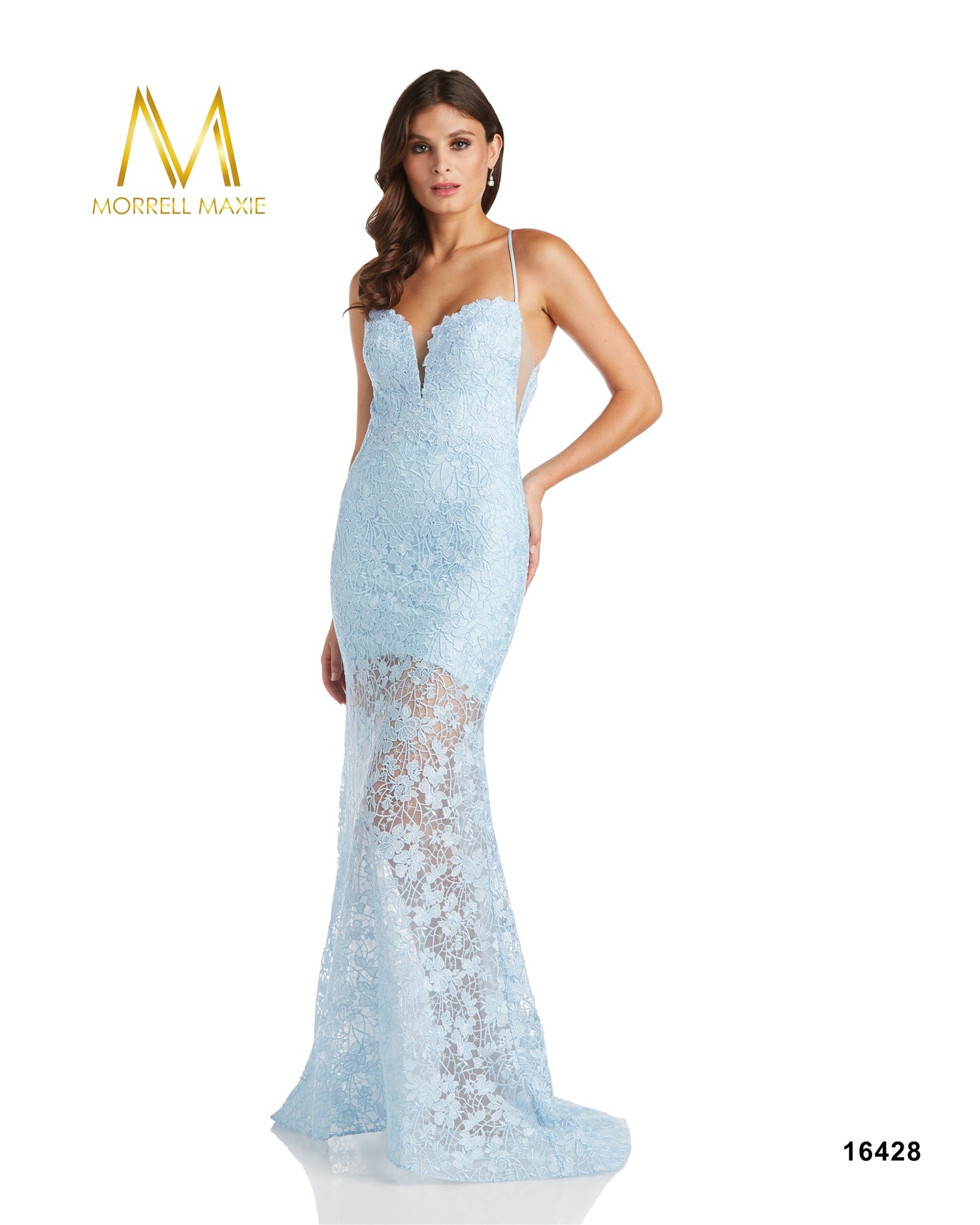 Morrell Maxie 16428 Side-cut Illusion Dress