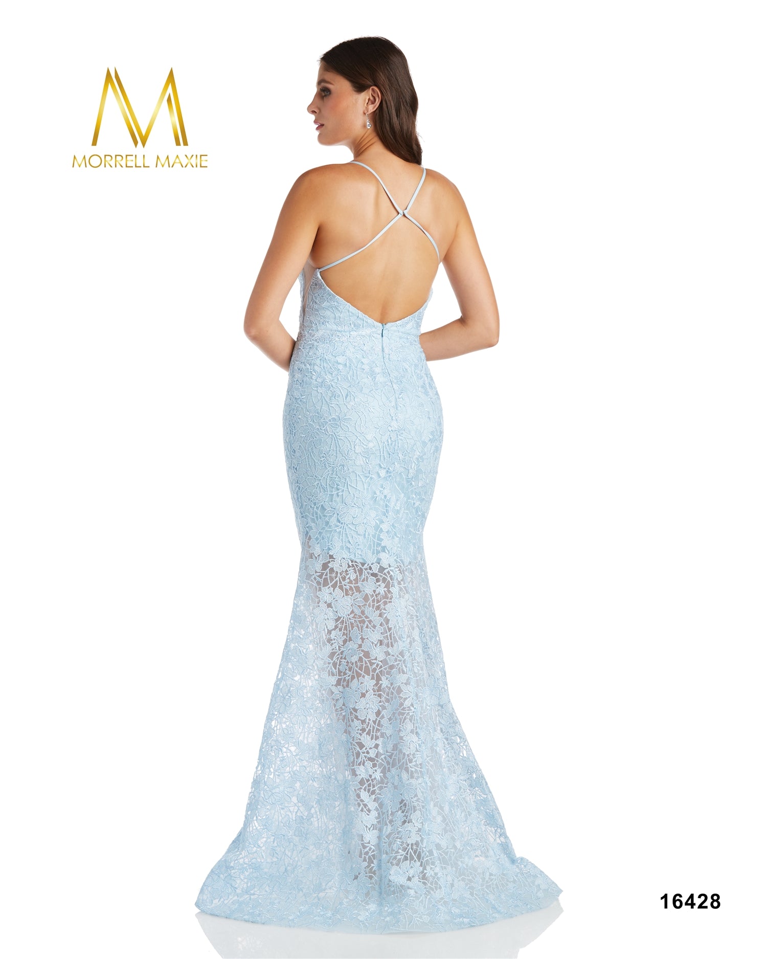 Morrell Maxie 16428 Side-cut Illusion Dress