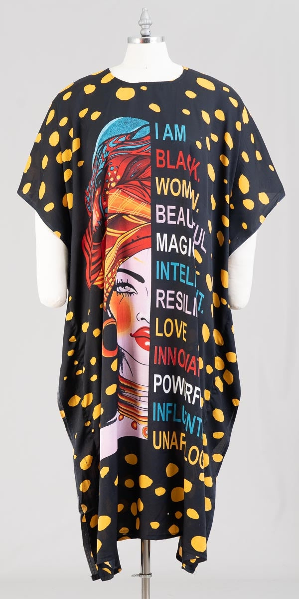 NF PNA1377B Print Kaftan