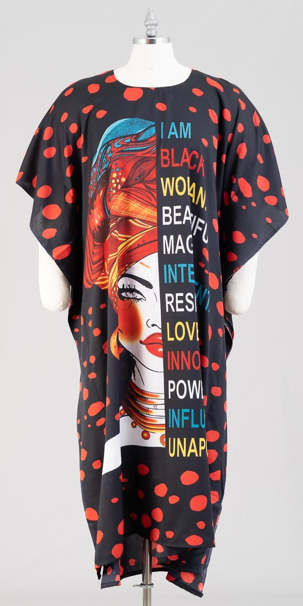 NF PNA1377C Print Kaftan