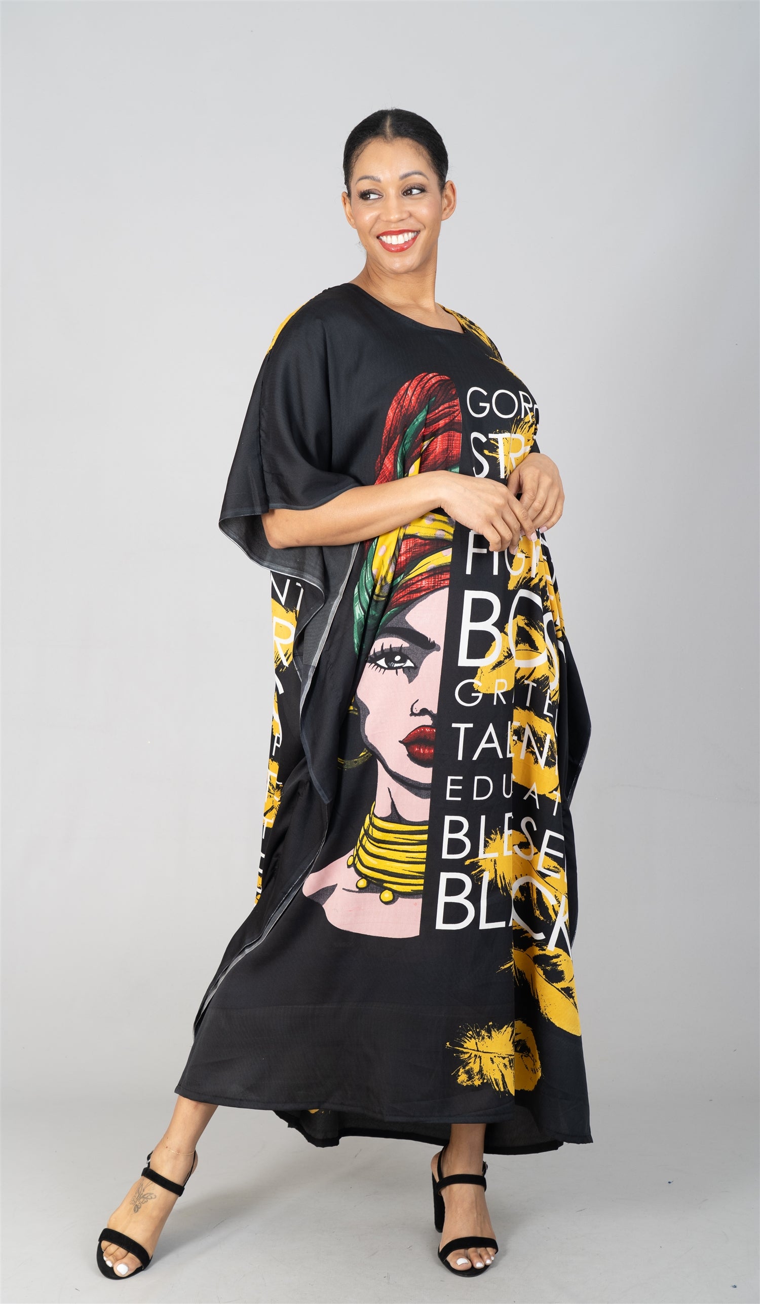 NF PNA1378A Print Kaftan